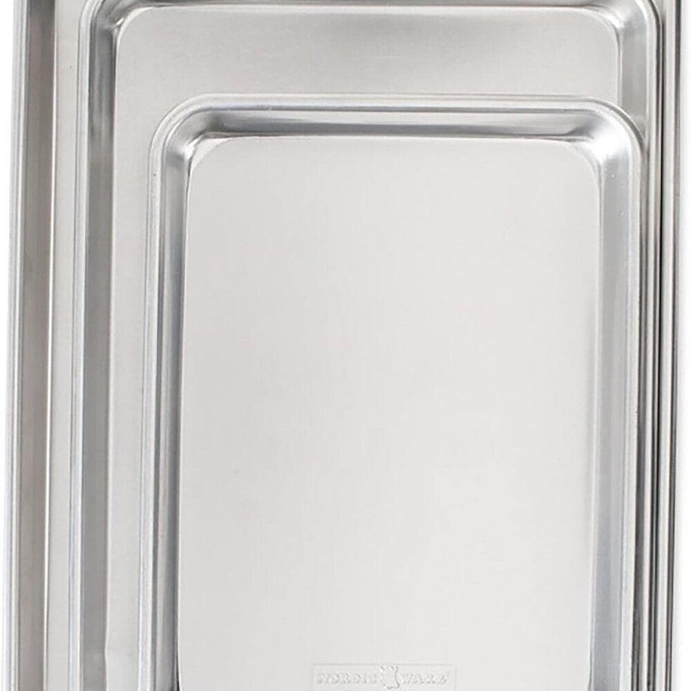 Naturals 3 Piece Set -  Made Aluminum Commercial Quality Sheet Pan for Baking or